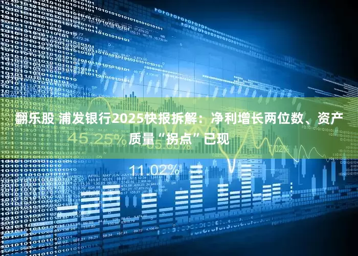 翻乐股 浦发银行2025快报拆解：净利增长两位数、资产质量“拐点”已现